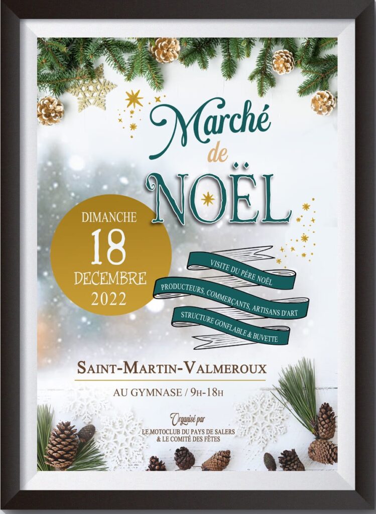 Marché artisanal de Noël Saint-Martin-Valmeroux