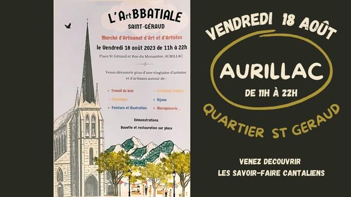 Premier marché artisanal au quartier Saint-Géraud d'Aurillac